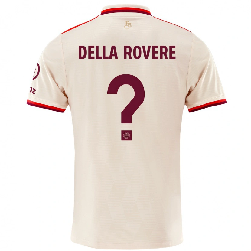 Danxen Kvinder Guido Della Rovere #0 Linned Tredje Sæt Spillertrøjer 2024/25 Trøje T-Shirt