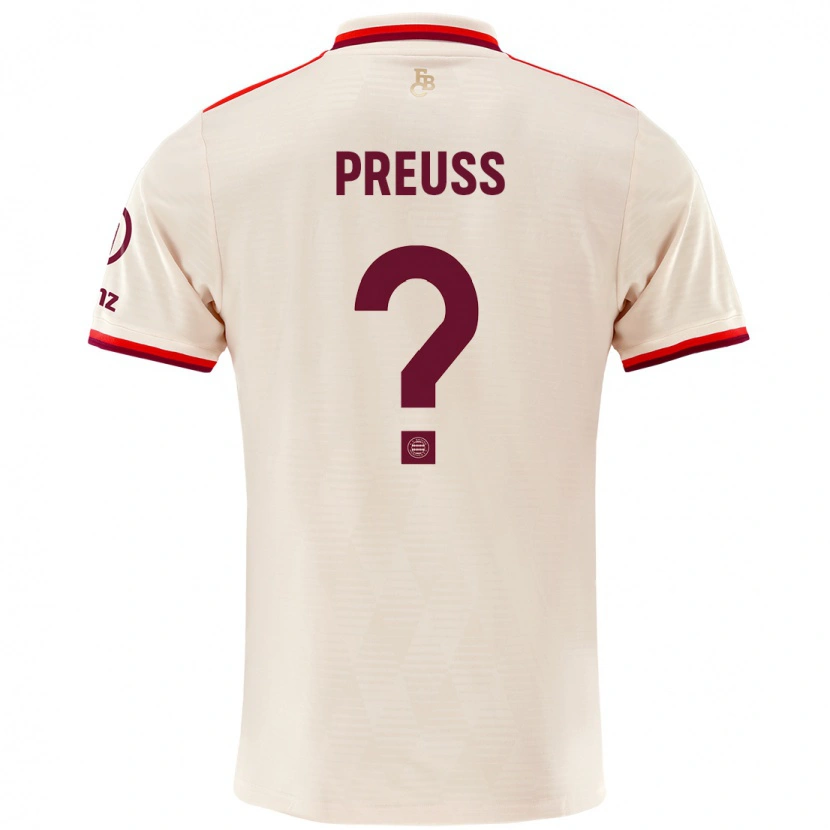 Danxen Kvinder Jona Preuß #0 Linned Tredje Sæt Spillertrøjer 2024/25 Trøje T-Shirt