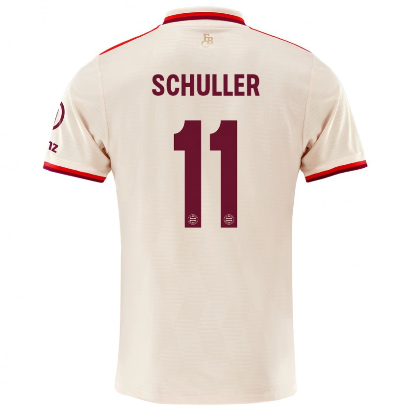 Danxen Kvinder Lea Schüller #11 Linned Tredje Sæt Spillertrøjer 2024/25 Trøje T-Shirt