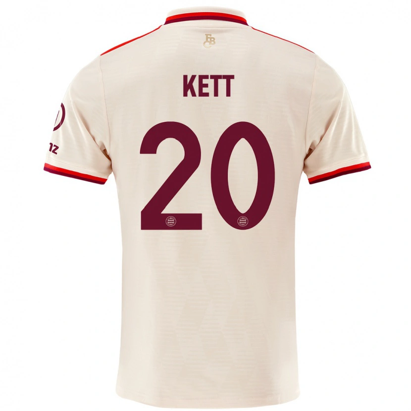 Danxen Kvinder Franziska Kett #20 Linned Tredje Sæt Spillertrøjer 2024/25 Trøje T-Shirt