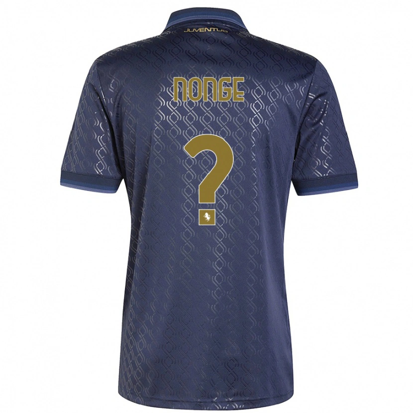 Danxen Kvinder Joseph Nonge #0 Marineblå Tredje Sæt Spillertrøjer 2024/25 Trøje T-Shirt