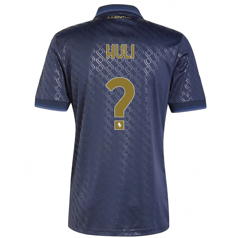 Danxen Kvinder Raffaele Huli #0 Marineblå Tredje Sæt Spillertrøjer 2024/25 Trøje T-Shirt