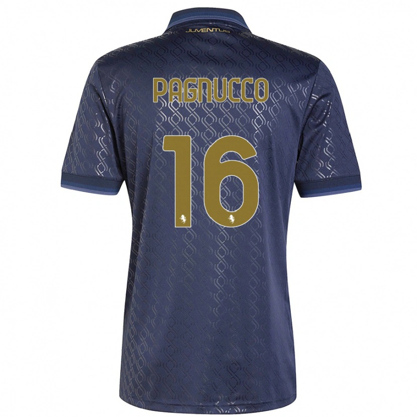 Danxen Kvinder Filippo Pagnucco #16 Marineblå Tredje Sæt Spillertrøjer 2024/25 Trøje T-Shirt