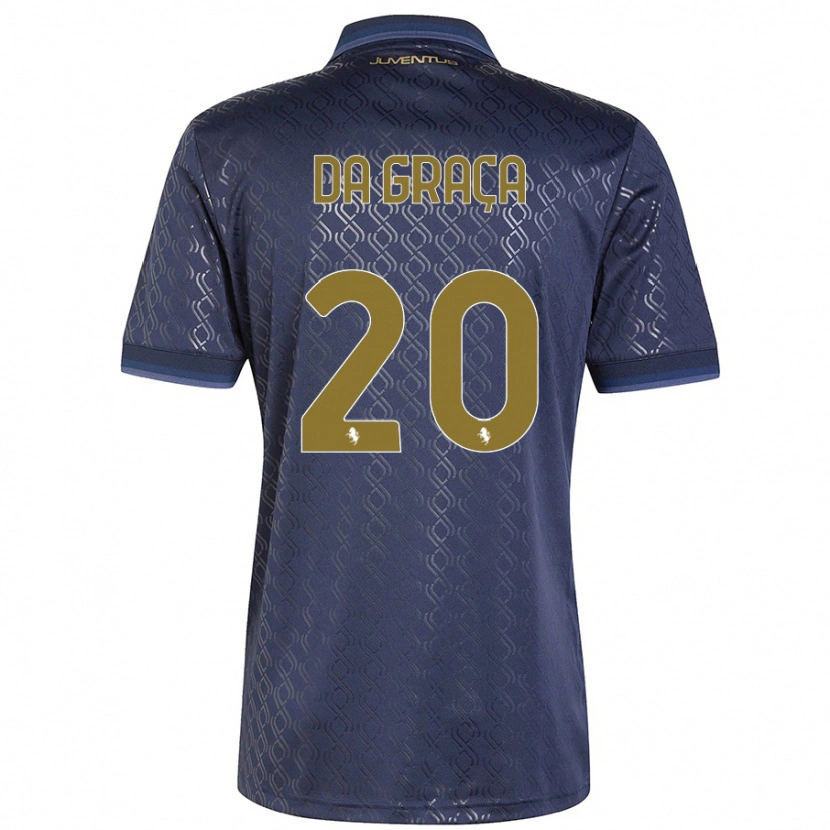 Danxen Kvinder Cosimo Da Graça #20 Marineblå Tredje Sæt Spillertrøjer 2024/25 Trøje T-Shirt