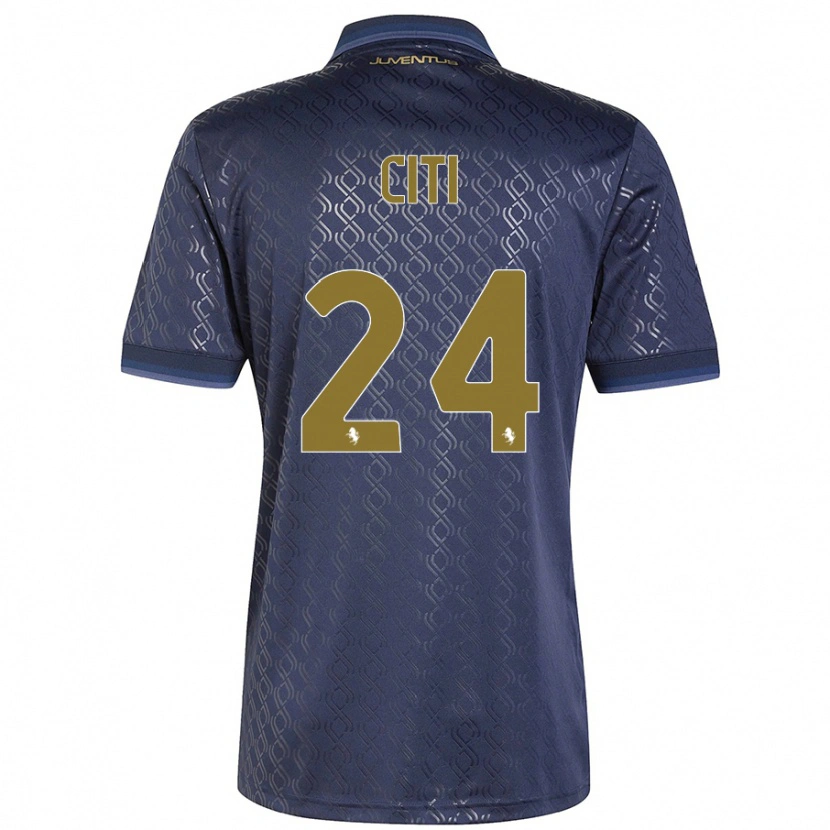 Danxen Kvinder Alessandro Citi #24 Marineblå Tredje Sæt Spillertrøjer 2024/25 Trøje T-Shirt