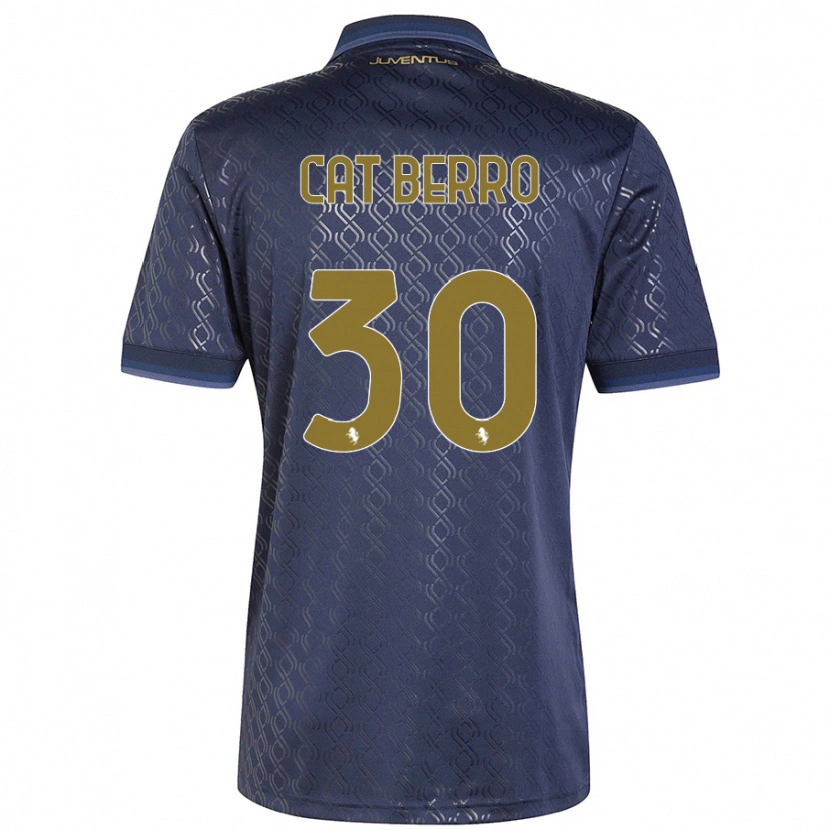Danxen Kvinder Simone Cat Berro #30 Marineblå Tredje Sæt Spillertrøjer 2024/25 Trøje T-Shirt