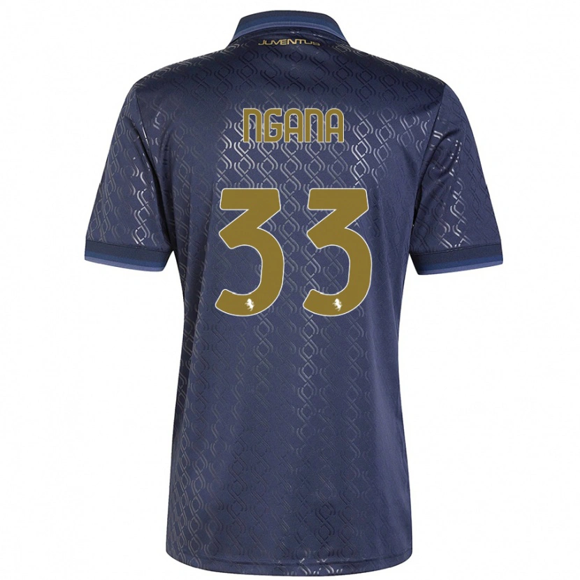 Danxen Kvinder Valdes Ngana #33 Marineblå Tredje Sæt Spillertrøjer 2024/25 Trøje T-Shirt