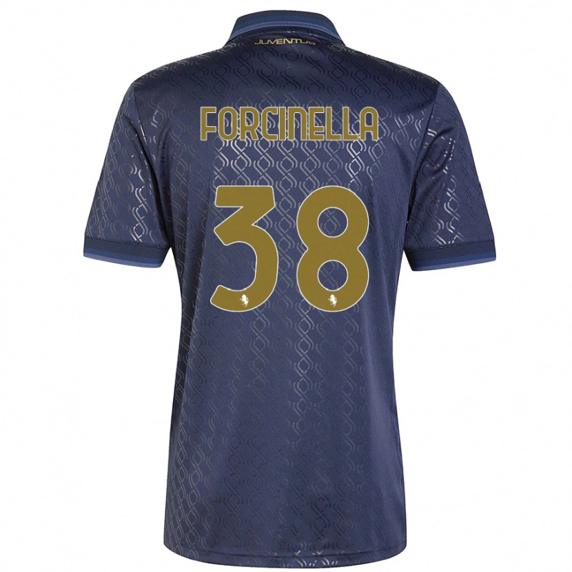 Danxen Kvinder Camilla Forcinella #38 Marineblå Tredje Sæt Spillertrøjer 2024/25 Trøje T-Shirt