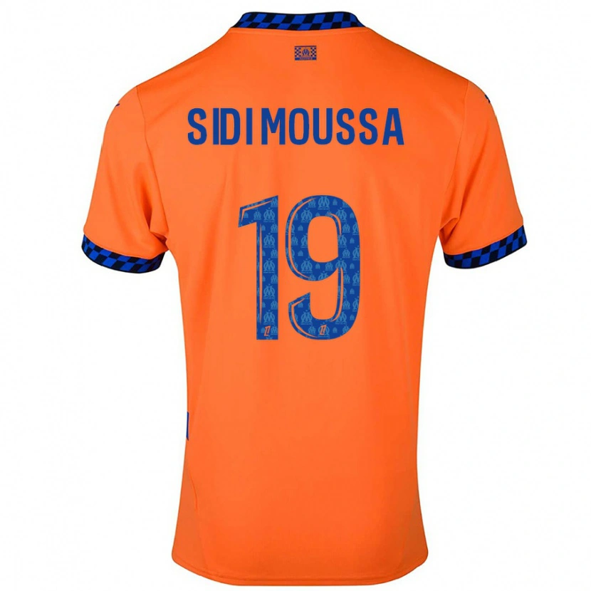Danxen Kvinder Salima Sidi Moussa #19 Orange Mørkeblå Tredje Sæt Spillertrøjer 2024/25 Trøje T-Shirt