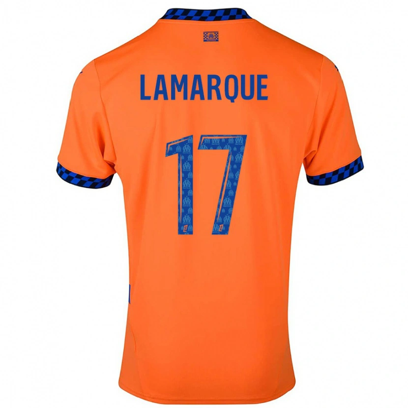 Danxen Kvinder Alais Lamarque #17 Orange Mørkeblå Tredje Sæt Spillertrøjer 2024/25 Trøje T-Shirt
