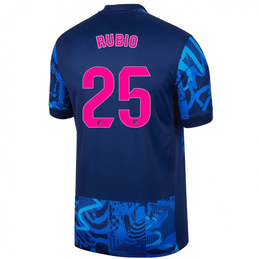 Danxen Kvinder Daniel Rubio #25 Kongeblå Tredje Sæt Spillertrøjer 2024/25 Trøje T-Shirt