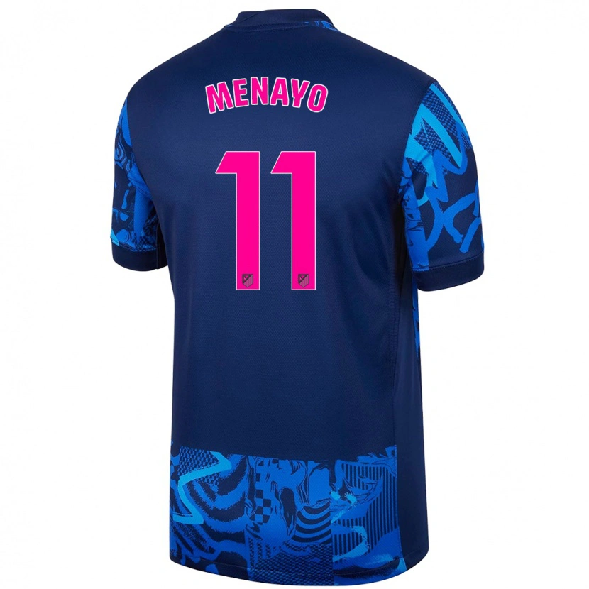 Danxen Kvinder Carmen Menayo #11 Kongeblå Tredje Sæt Spillertrøjer 2024/25 Trøje T-Shirt