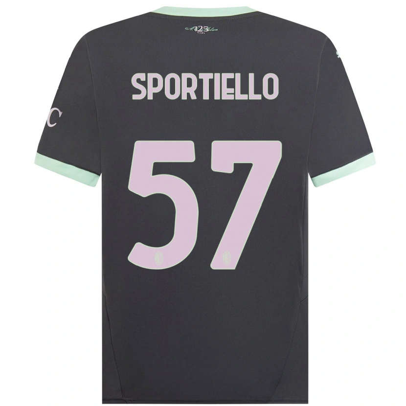 Danxen Kvinder Marco Sportiello #57 Grå Tredje Sæt Spillertrøjer 2024/25 Trøje T-Shirt