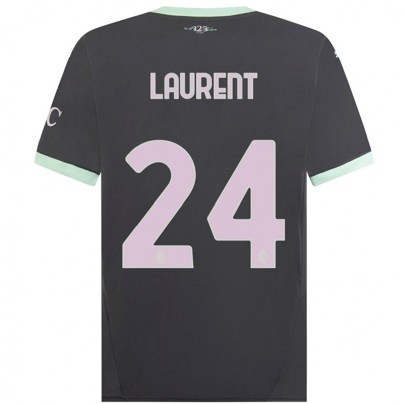 Danxen Kvinder Emelyne Laurent #24 Grå Tredje Sæt Spillertrøjer 2024/25 Trøje T-Shirt