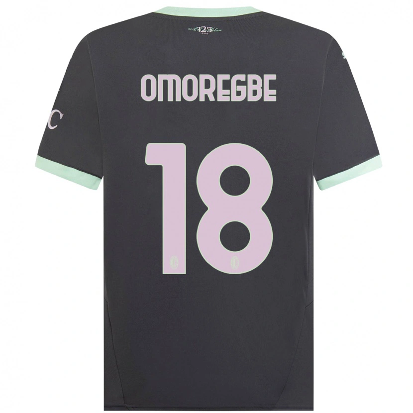 Danxen Kvinder Bob Murphy Omoregbe #18 Grå Tredje Sæt Spillertrøjer 2024/25 Trøje T-Shirt
