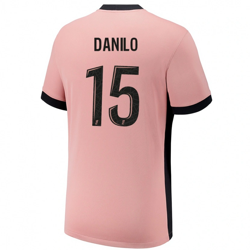 Danxen Kvinder Danilo Pereira #15 Rust Lyserød Tredje Sæt Spillertrøjer 2024/25 Trøje T-Shirt