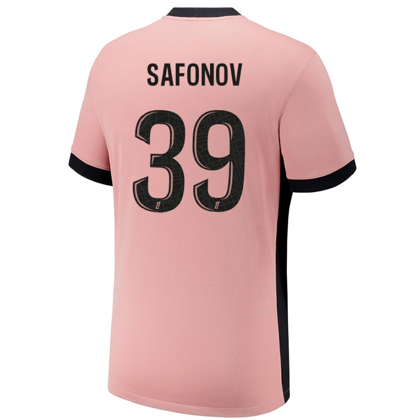 Danxen Kvinder Matvey Safonov #39 Rust Lyserød Tredje Sæt Spillertrøjer 2024/25 Trøje T-Shirt