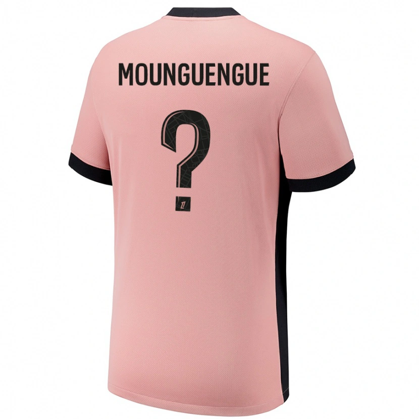Danxen Kvinder Pierre Mounguengue #0 Rust Lyserød Tredje Sæt Spillertrøjer 2024/25 Trøje T-Shirt