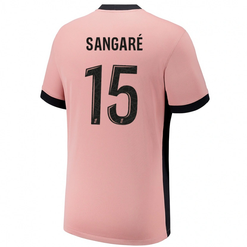 Danxen Kvinder Mahamadou Sangaré #15 Rust Lyserød Tredje Sæt Spillertrøjer 2024/25 Trøje T-Shirt