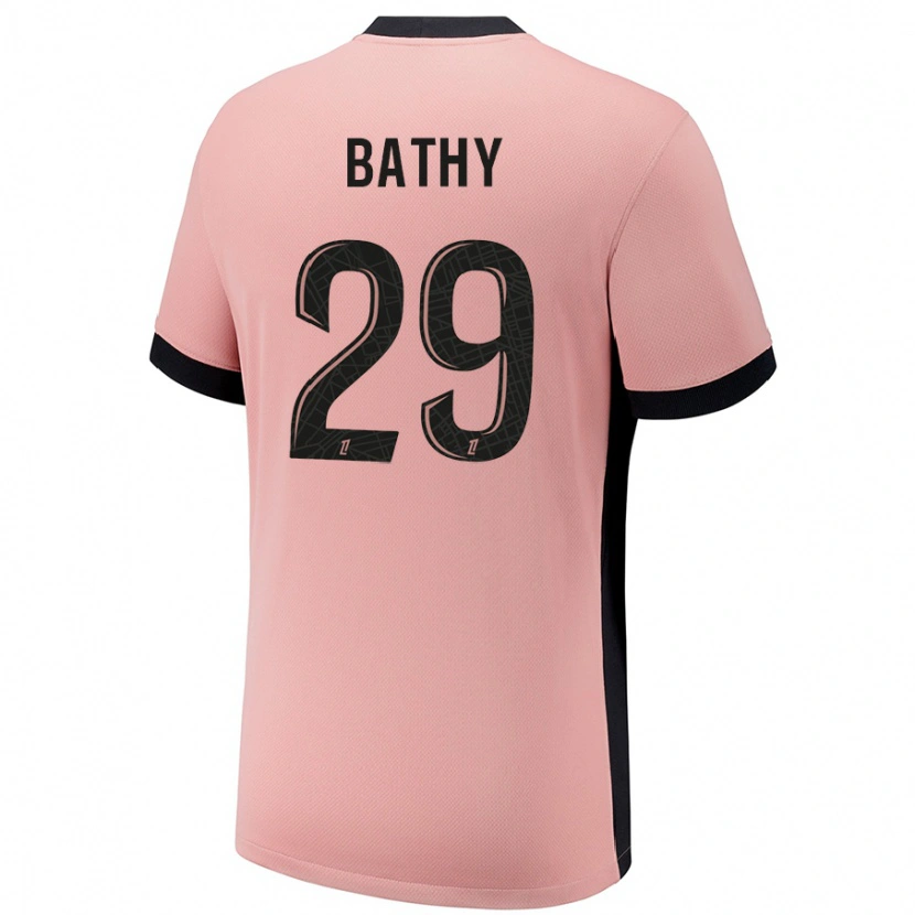Danxen Kvinder Griedge Mbock Bathy #29 Rust Lyserød Tredje Sæt Spillertrøjer 2024/25 Trøje T-Shirt