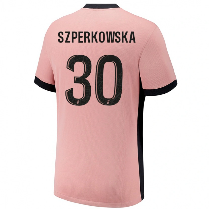 Danxen Kvinder Oliwia Szperkowska #30 Rust Lyserød Tredje Sæt Spillertrøjer 2024/25 Trøje T-Shirt
