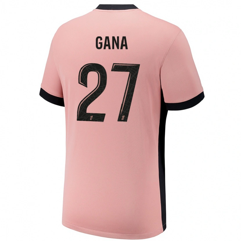 Danxen Kvinder Idrissa Gana Gueye #27 Rust Lyserød Tredje Sæt Spillertrøjer 2024/25 Trøje T-Shirt