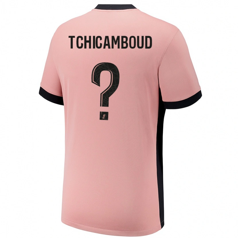 Danxen Kvinder Queyrell Tchicamboud #0 Rust Lyserød Tredje Sæt Spillertrøjer 2024/25 Trøje T-Shirt