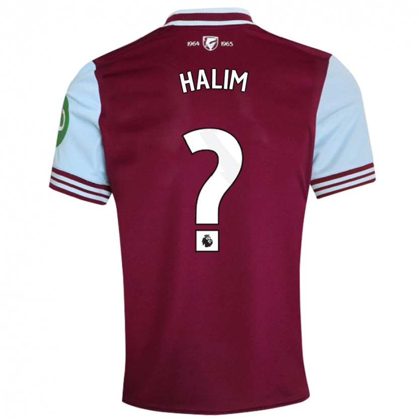 Danxen Børn Mehmet Halim #0 Mørkerød Hjemmebane Spillertrøjer 2024/25 Trøje T-Shirt