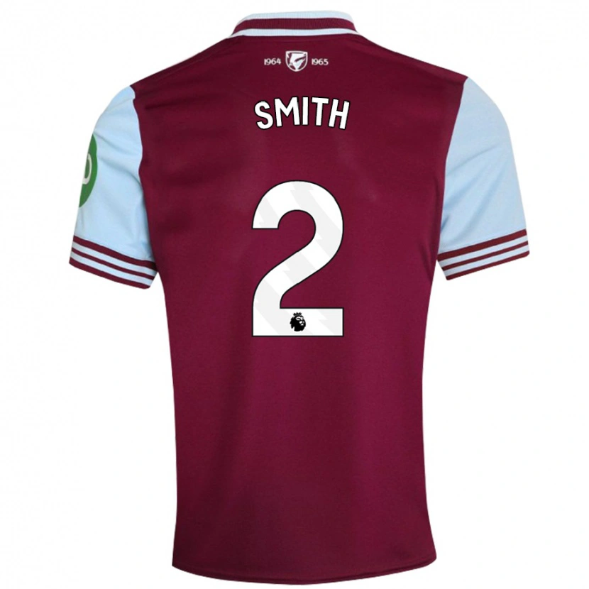 Danxen Børn Kirsty Smith #2 Mørkerød Hjemmebane Spillertrøjer 2024/25 Trøje T-Shirt