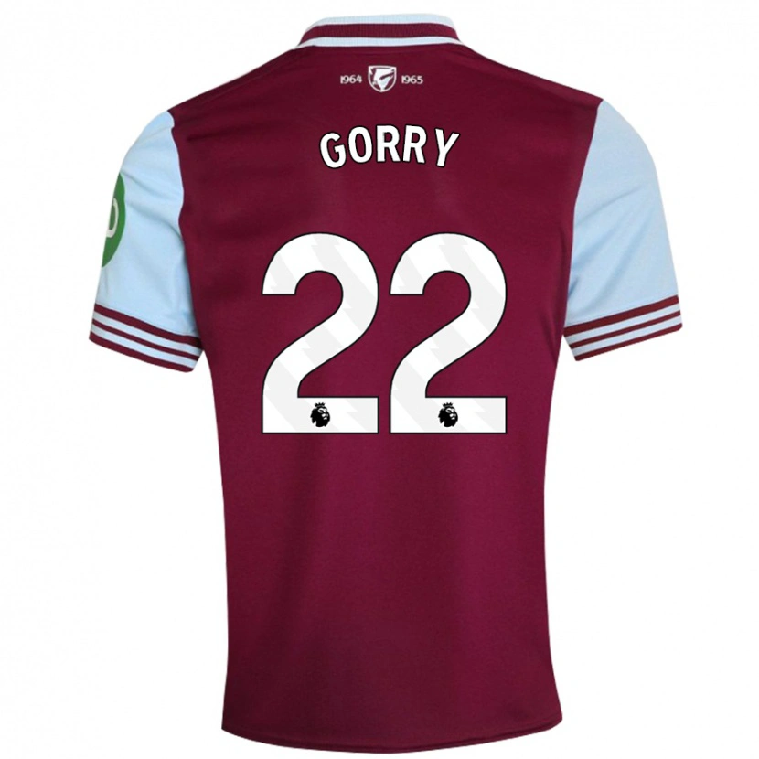 Danxen Børn Katrina Gorry #22 Mørkerød Hjemmebane Spillertrøjer 2024/25 Trøje T-Shirt