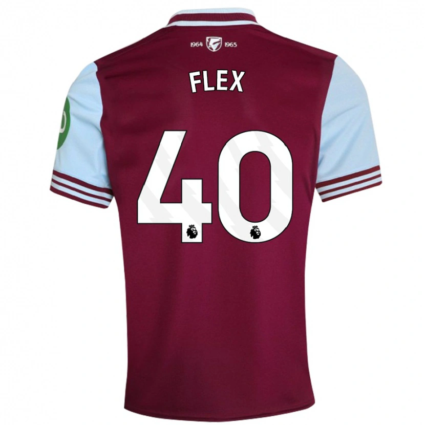 Danxen Børn Armstrong Oko Flex #40 Mørkerød Hjemmebane Spillertrøjer 2024/25 Trøje T-Shirt