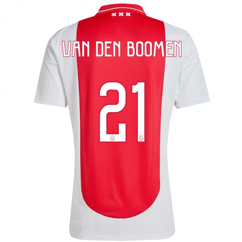 Danxen Børn Branco Van Den Boomen #21 Rød Hvid Hjemmebane Spillertrøjer 2024/25 Trøje T-Shirt