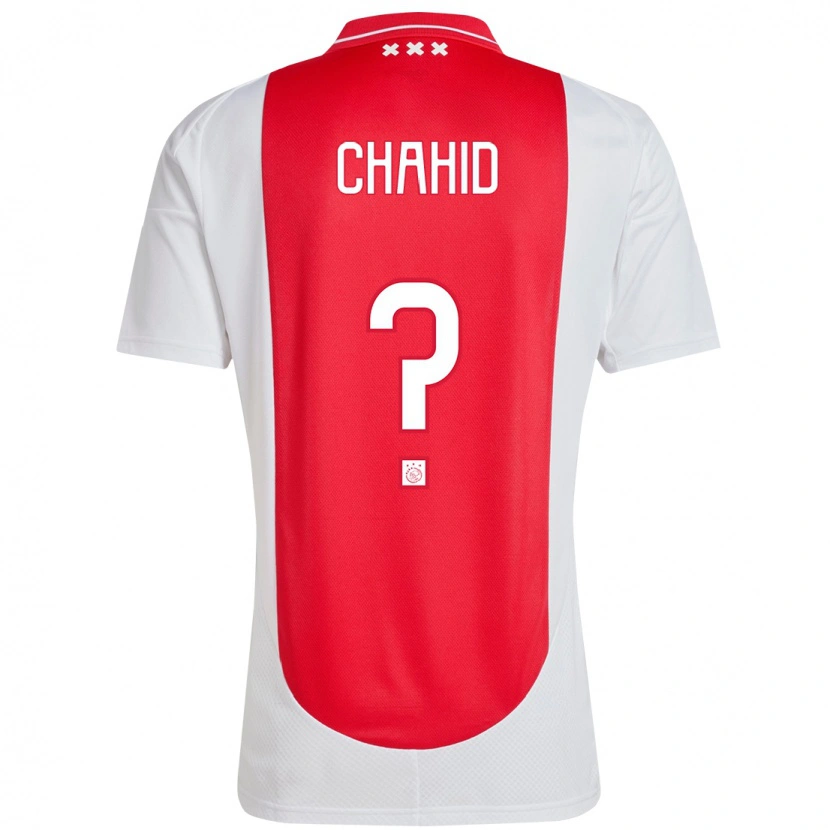 Danxen Børn Rida Chahid #0 Rød Hvid Hjemmebane Spillertrøjer 2024/25 Trøje T-Shirt