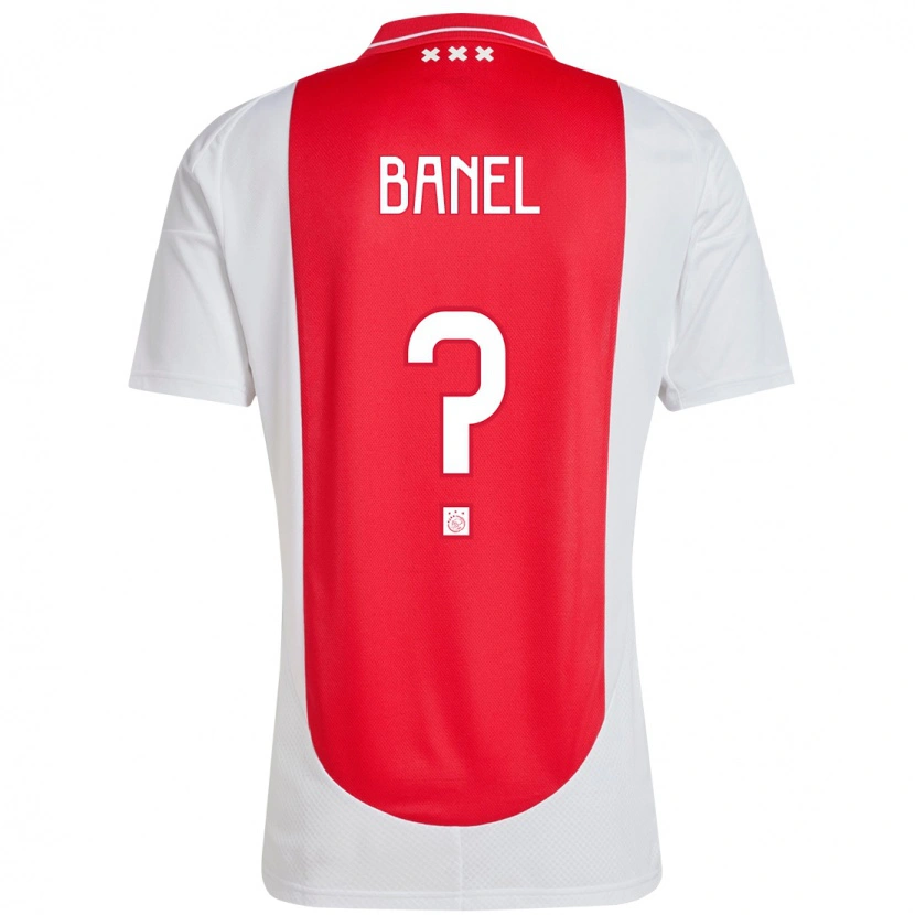 Danxen Børn Jaydon Banel #0 Rød Hvid Hjemmebane Spillertrøjer 2024/25 Trøje T-Shirt
