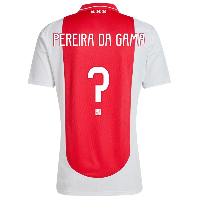 Danxen Børn Haniel Pereira Da Gama #0 Rød Hvid Hjemmebane Spillertrøjer 2024/25 Trøje T-Shirt