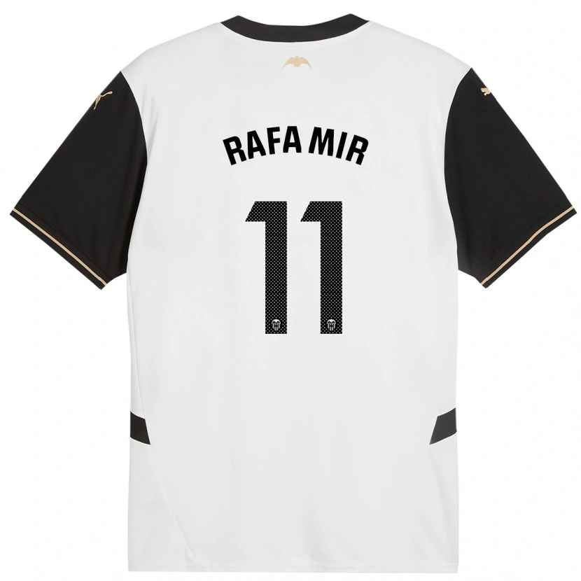 Danxen Børn Rafa Mir #11 Hvid Sort Hjemmebane Spillertrøjer 2024/25 Trøje T-Shirt