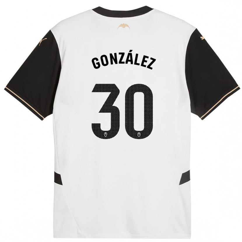 Danxen Børn Hugo González #30 Hvid Sort Hjemmebane Spillertrøjer 2024/25 Trøje T-Shirt