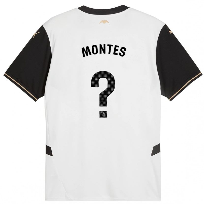 Danxen Børn Jan Montes #0 Hvid Sort Hjemmebane Spillertrøjer 2024/25 Trøje T-Shirt