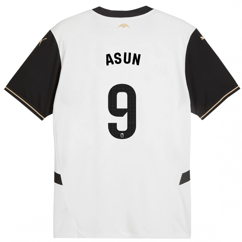 Danxen Børn Asun #9 Hvid Sort Hjemmebane Spillertrøjer 2024/25 Trøje T-Shirt