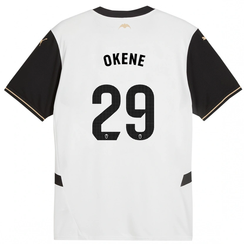 Danxen Børn Andrea Okene #29 Hvid Sort Hjemmebane Spillertrøjer 2024/25 Trøje T-Shirt