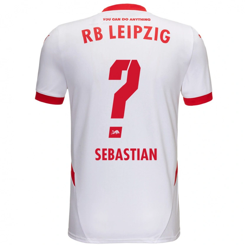 Danxen Børn Jordy Sebastian #0 Hvid Rød Hjemmebane Spillertrøjer 2024/25 Trøje T-Shirt