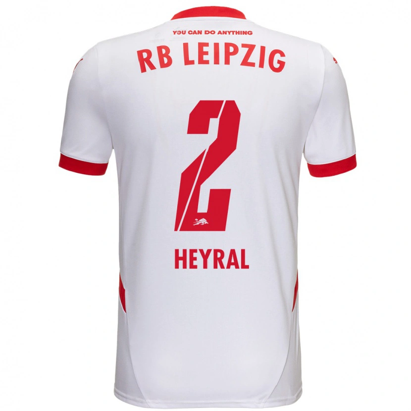 Danxen Børn Neo Heyral #2 Hvid Rød Hjemmebane Spillertrøjer 2024/25 Trøje T-Shirt
