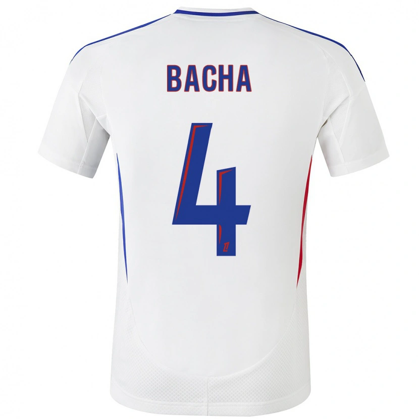 Danxen Børn Selma Bacha #4 Hvid Blå Hjemmebane Spillertrøjer 2024/25 Trøje T-Shirt