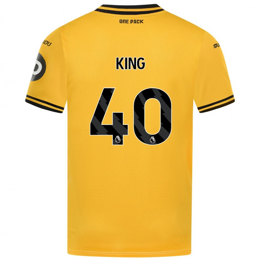 Danxen Børn Tom King #40 Gul Hjemmebane Spillertrøjer 2024/25 Trøje T-Shirt