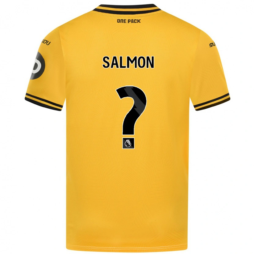 Danxen Børn Fabian Salmon #0 Gul Hjemmebane Spillertrøjer 2024/25 Trøje T-Shirt