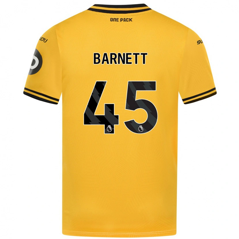 Danxen Børn Ty Barnett #45 Gul Hjemmebane Spillertrøjer 2024/25 Trøje T-Shirt
