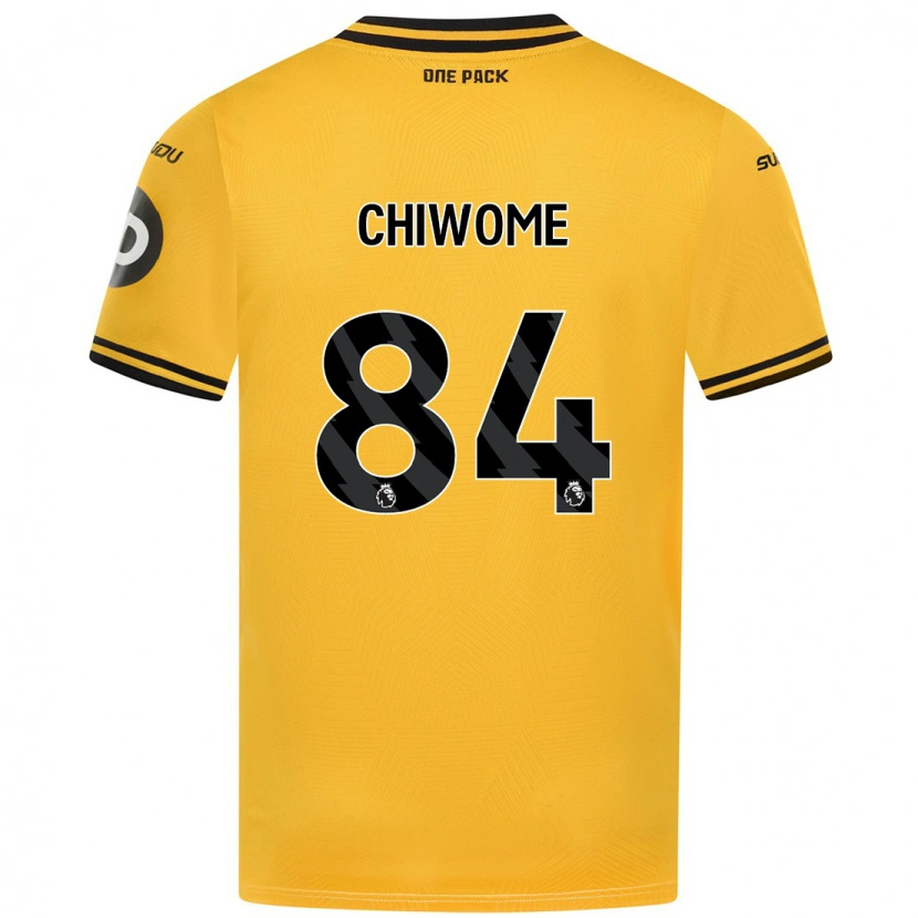 Danxen Børn Leon Chiwome #84 Gul Hjemmebane Spillertrøjer 2024/25 Trøje T-Shirt