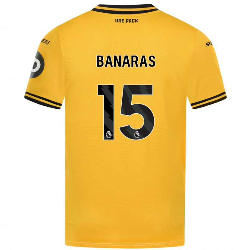 Danxen Børn Layla Banaras #15 Gul Hjemmebane Spillertrøjer 2024/25 Trøje T-Shirt