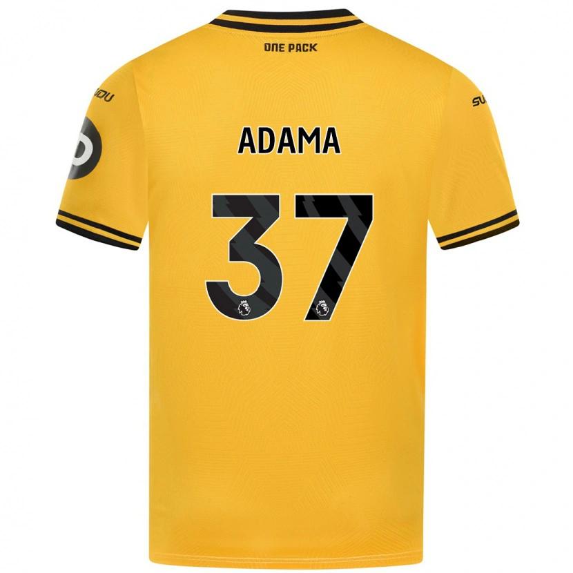 Danxen Børn Adama Traore #37 Gul Hjemmebane Spillertrøjer 2024/25 Trøje T-Shirt