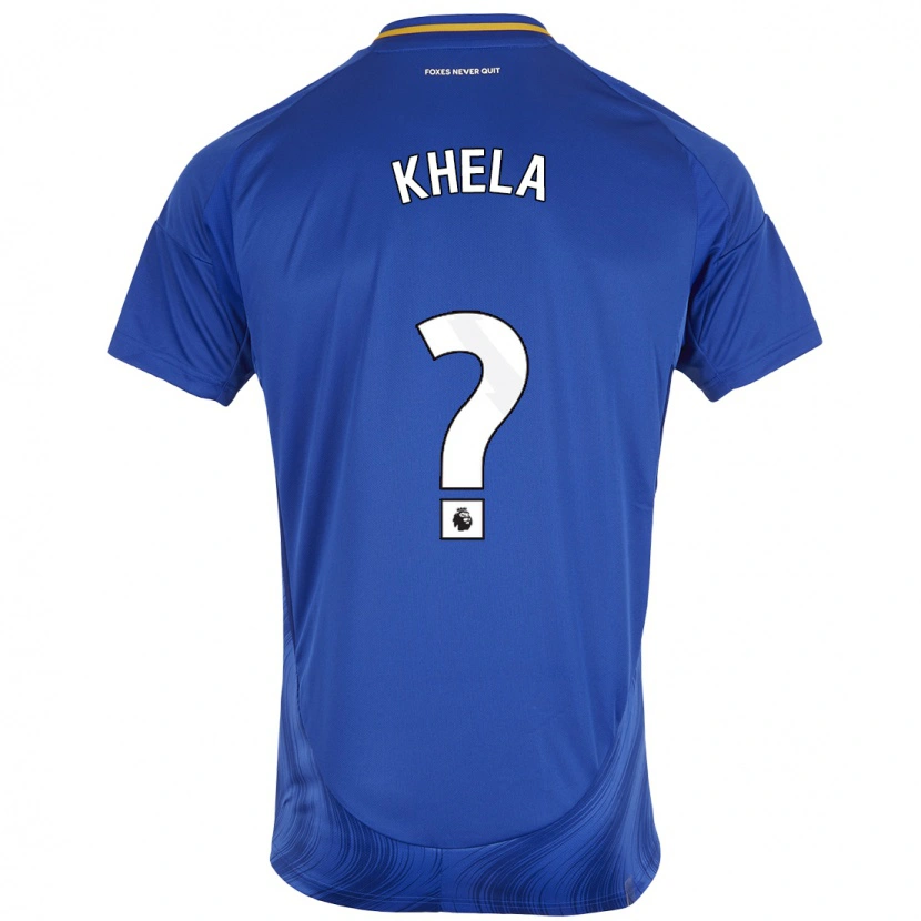 Danxen Børn Reiss Khela #0 Blå Hvid Hjemmebane Spillertrøjer 2024/25 Trøje T-Shirt